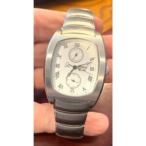 Men's 35mm Silver Tone Picard & Cie 917-026 Stainless Steel Watch